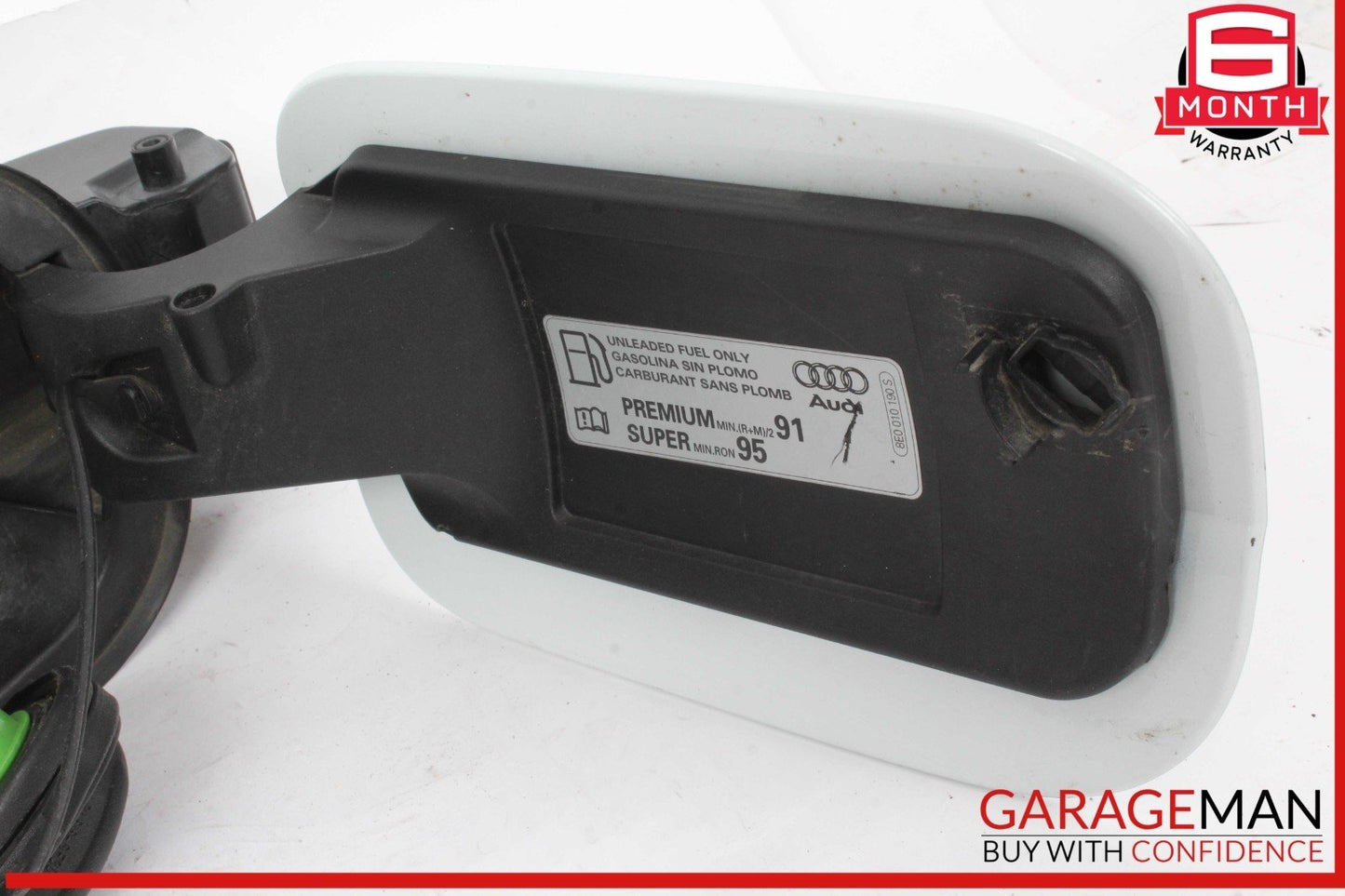 17-24 Audi Q7 Fuel Gas Tank Lid Door Flap Hinge White 4M0809906 OEM