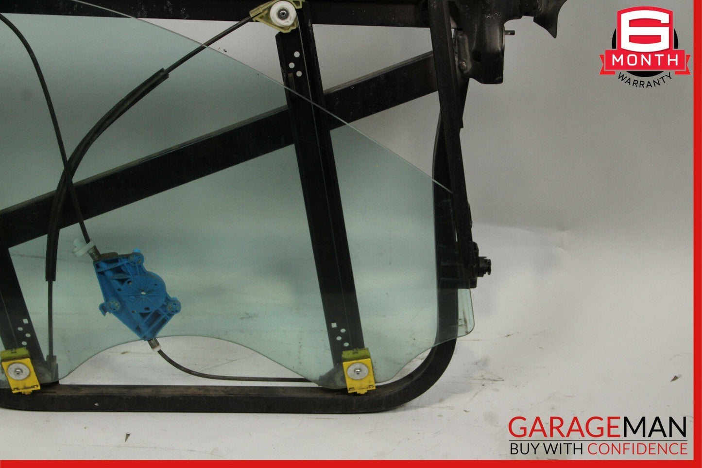 03-06 Porsche Cayenne 955 Front Right Door Window Frame Glass Panel Plate Assy