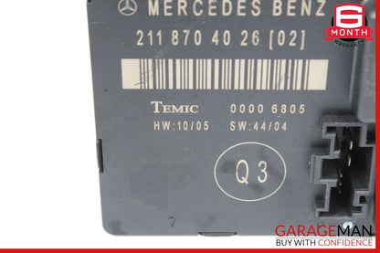 03-09 Mercedes W211 E350 E63 AMG Rear Left Side Door Controller Module Unit