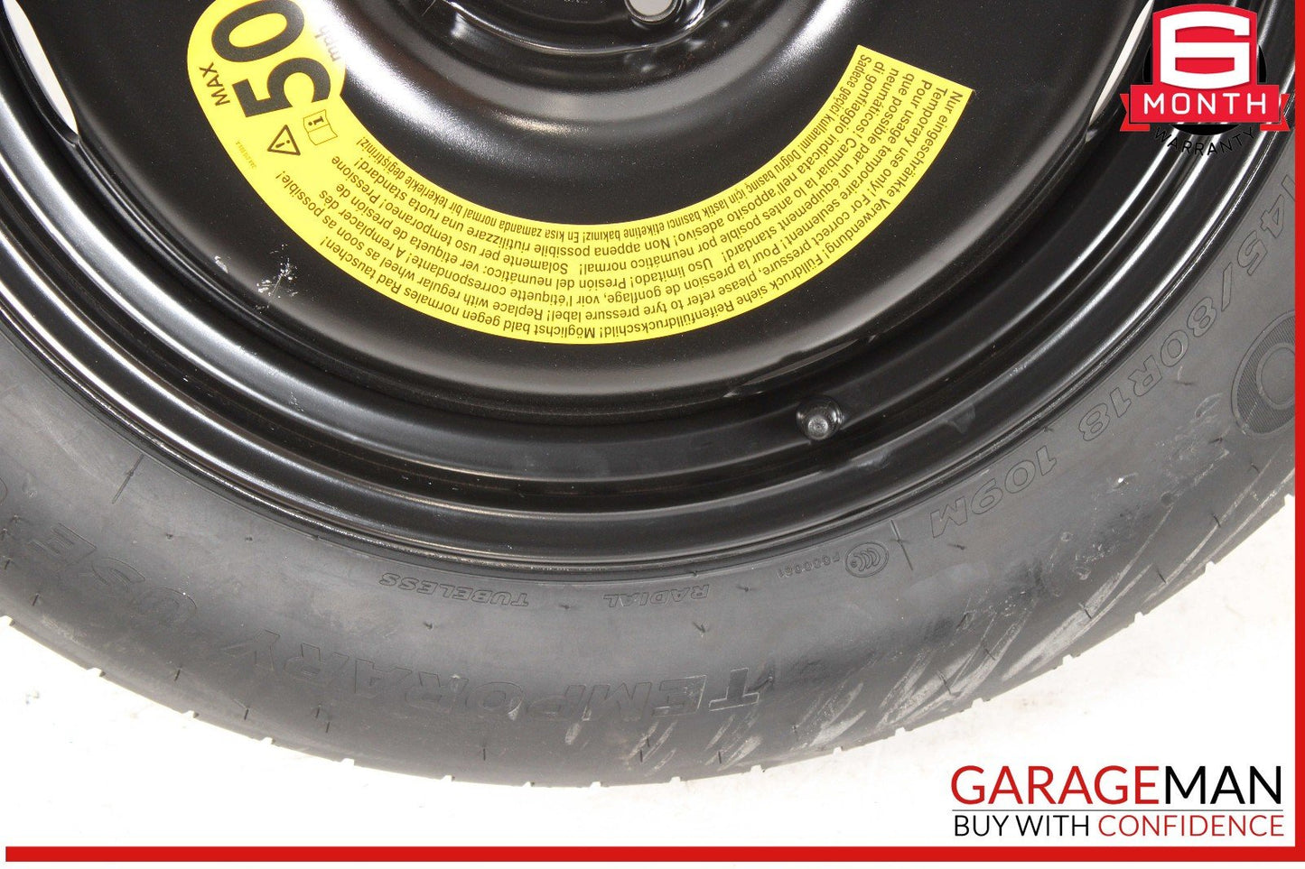 15-18 Audi Q3 Emergency Spare Tire Wheel Donut Rim R18 OEM