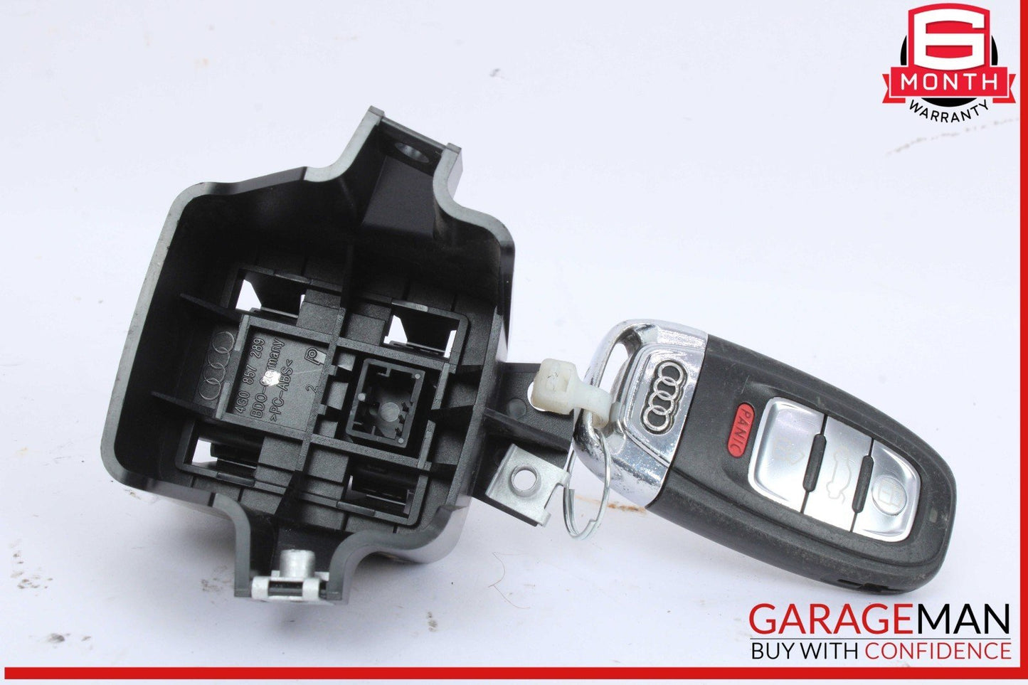 12-18 Audi A6 A7 Ignition Switch Control Lock Relay Module w/ Key 4H0909131 OEM