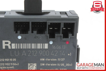 08-15 Mercedes W204 C250 Front Right Passenger Side Door Control Module Unit