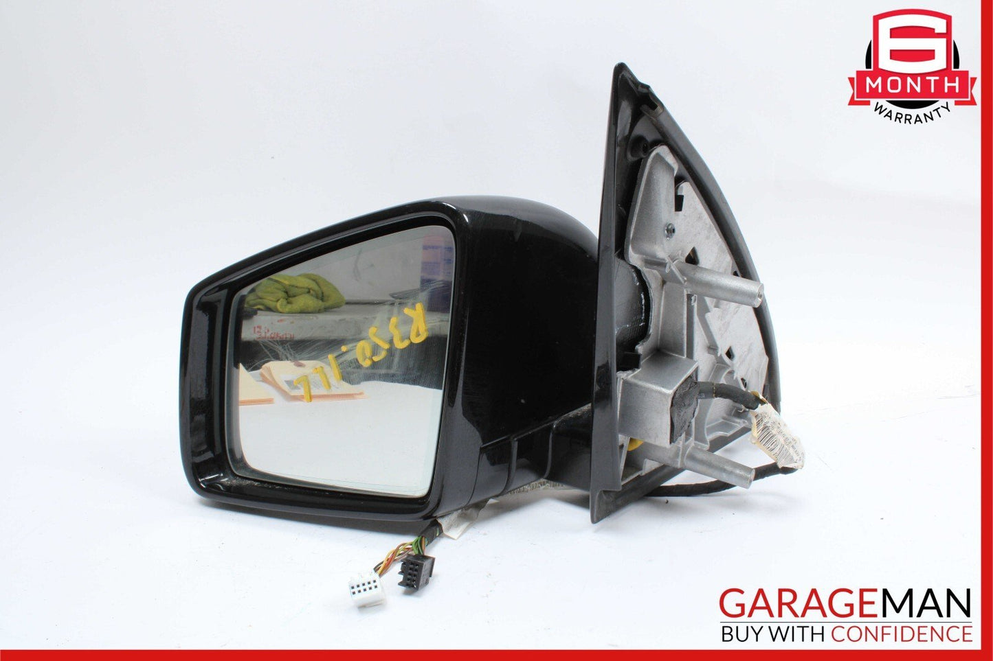 11-13 Mercedes W251 R350 Front Driver Left Side Mirror Door Rear View Black OEM