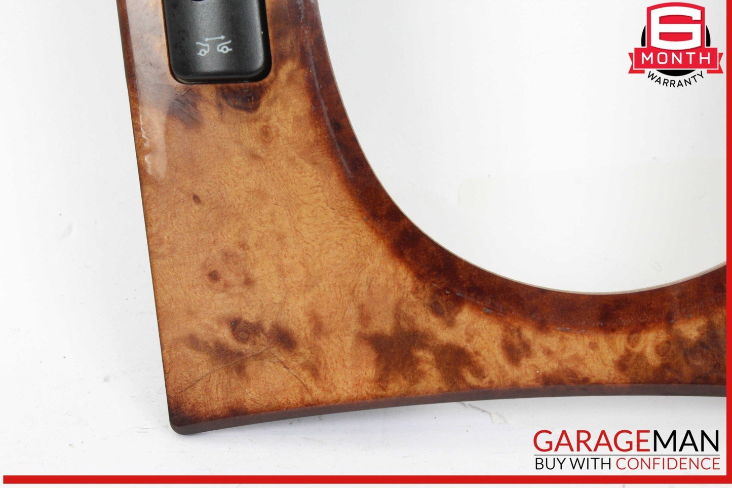 03-06 Mercedes W220 S500 4MATIC Center Console Shifter Distronic Bezel Trim Wood