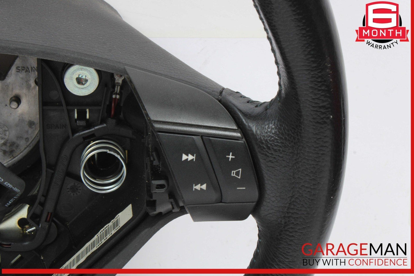 01-09 Volvo S60 Steering Wheel Assembly w/ Controls Black 30680819 OEM