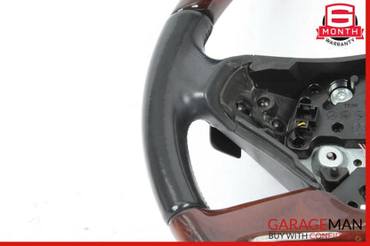 10-14 Mercedes S550 CL550 4 Spoke Steering Wheel w/ Paddle Shifters Wood Black