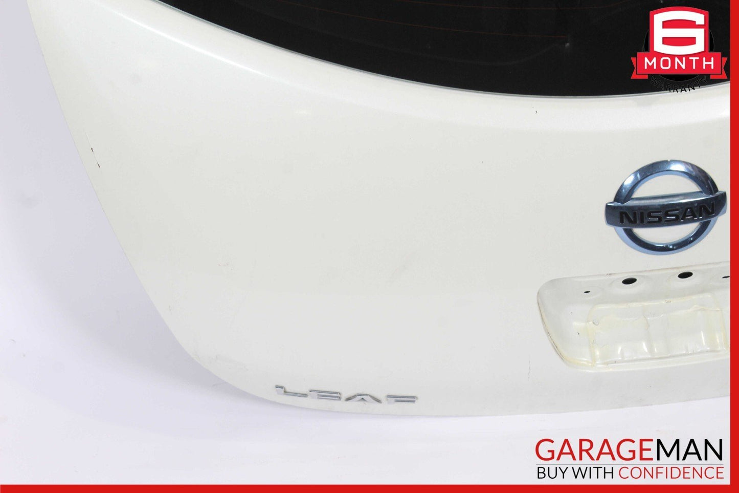 11-12 Nissan Leaf Rear Door Deck Liftgate Tailgate Trunk Lid White OEM