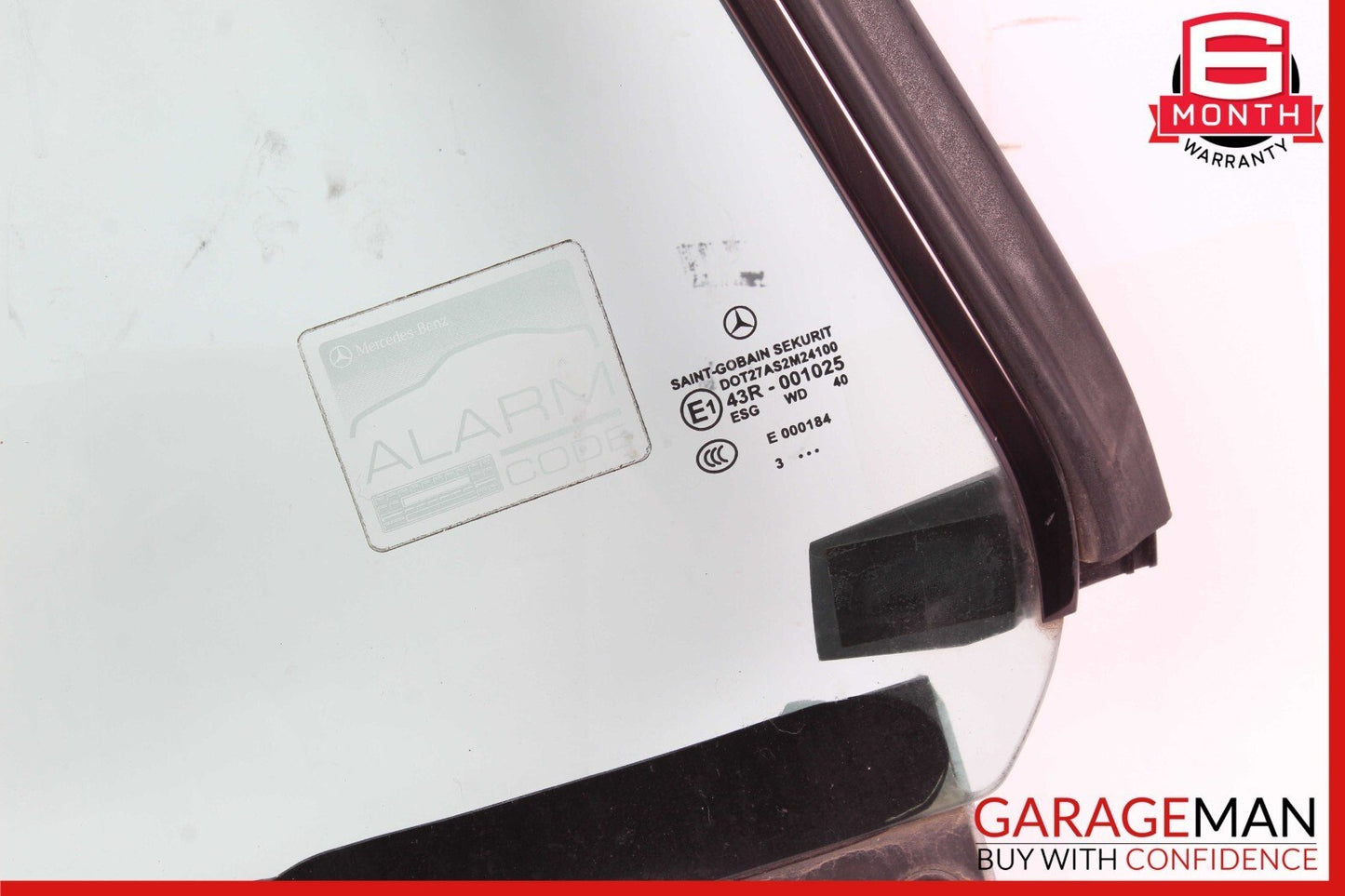 03-12 Mercedes R230 SL500 SL55 Rear Right Side Quarter Window Glass Clear