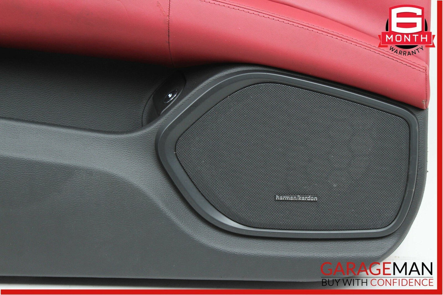 14-18 Maserati Quattroporte Front Left Driver Side Interior Door Panel Red