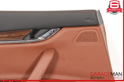14-17 Maserati Quattroporte SQ4 M156 Rear Left Side Interior Door Panel OEM
