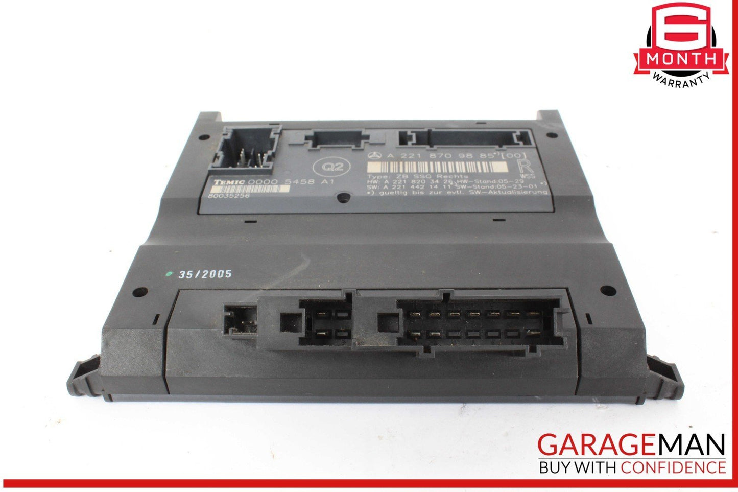 07-13 Mercedes W221 S550 Front Right Side Under Seat Control Module Unit OEM