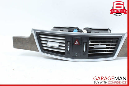 10-13 Mercedes W212 E350 Center Dash A/C Air Vent Hazard Light Trim Assembly OEM