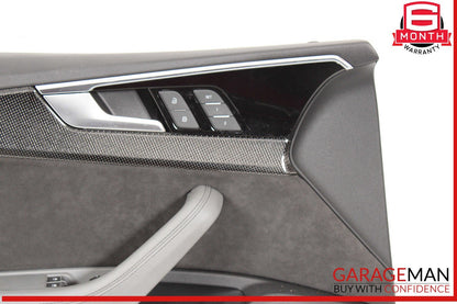 18-24 Audi S5 A5 Front Left Side Interior Door Panel Leather / Suede OEM