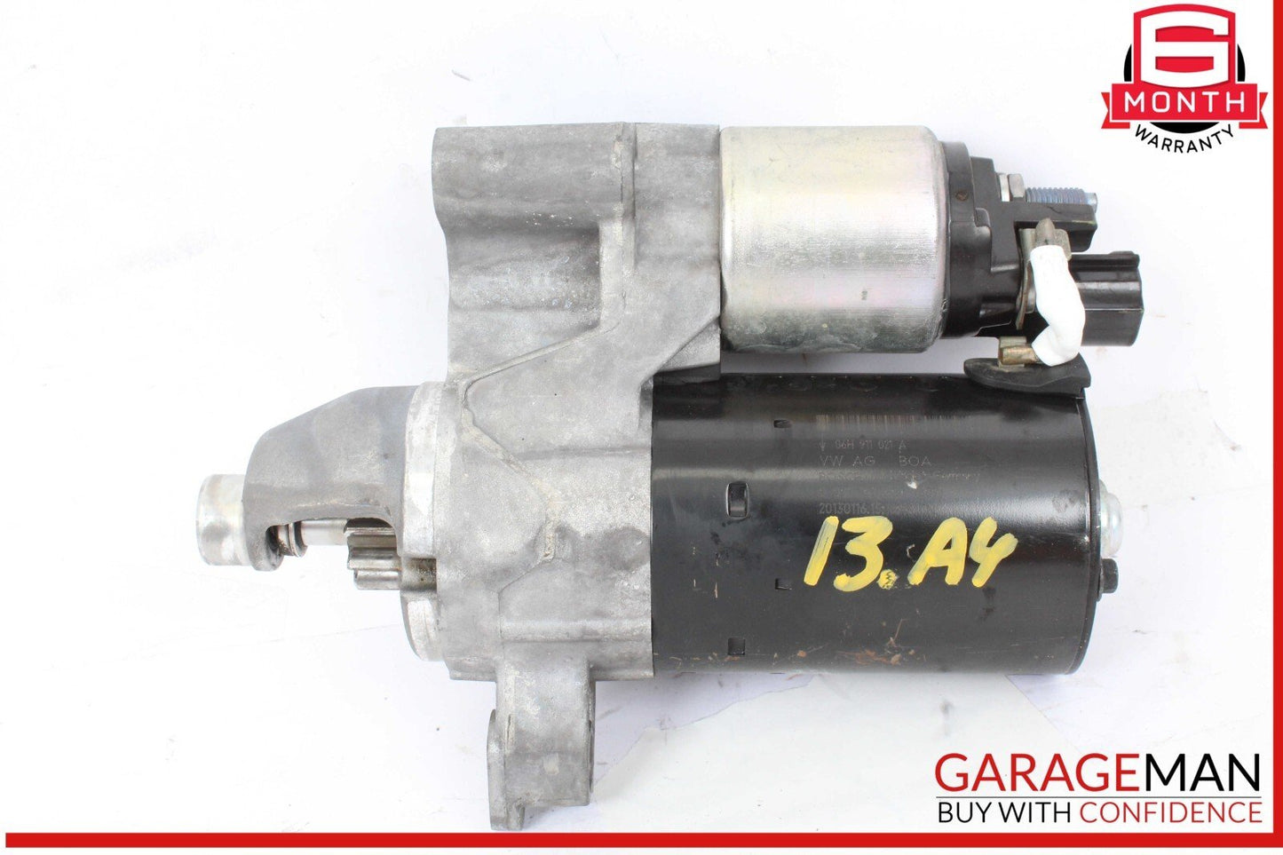 09-16 Audi A4 Engine Starter Motor Bosch 06H911021A OEM