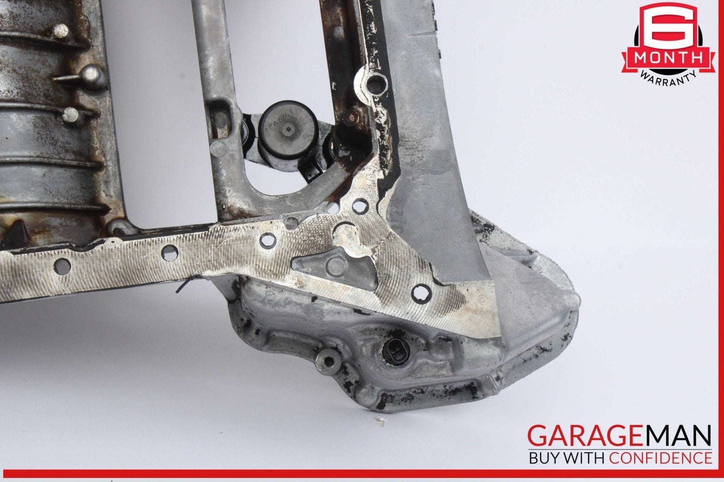 05-11 Mercedes W211 E350 Engine Upper Oil Sump Baffle Pan 2720142102 OEM