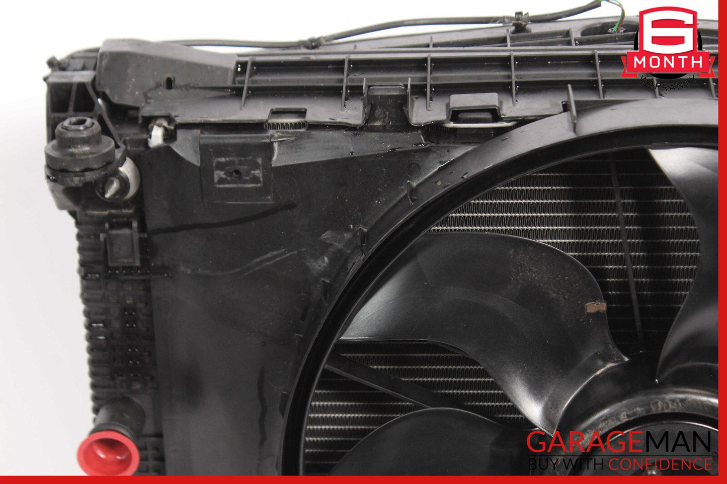 08-15 Mercedes W204 C300 Engine Water Cooling A/C Condenser Radiator w/ Fan OEM