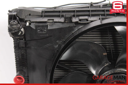 08-15 Mercedes W204 C300 Engine Water Cooling A/C Condenser Radiator w/ Fan OEM