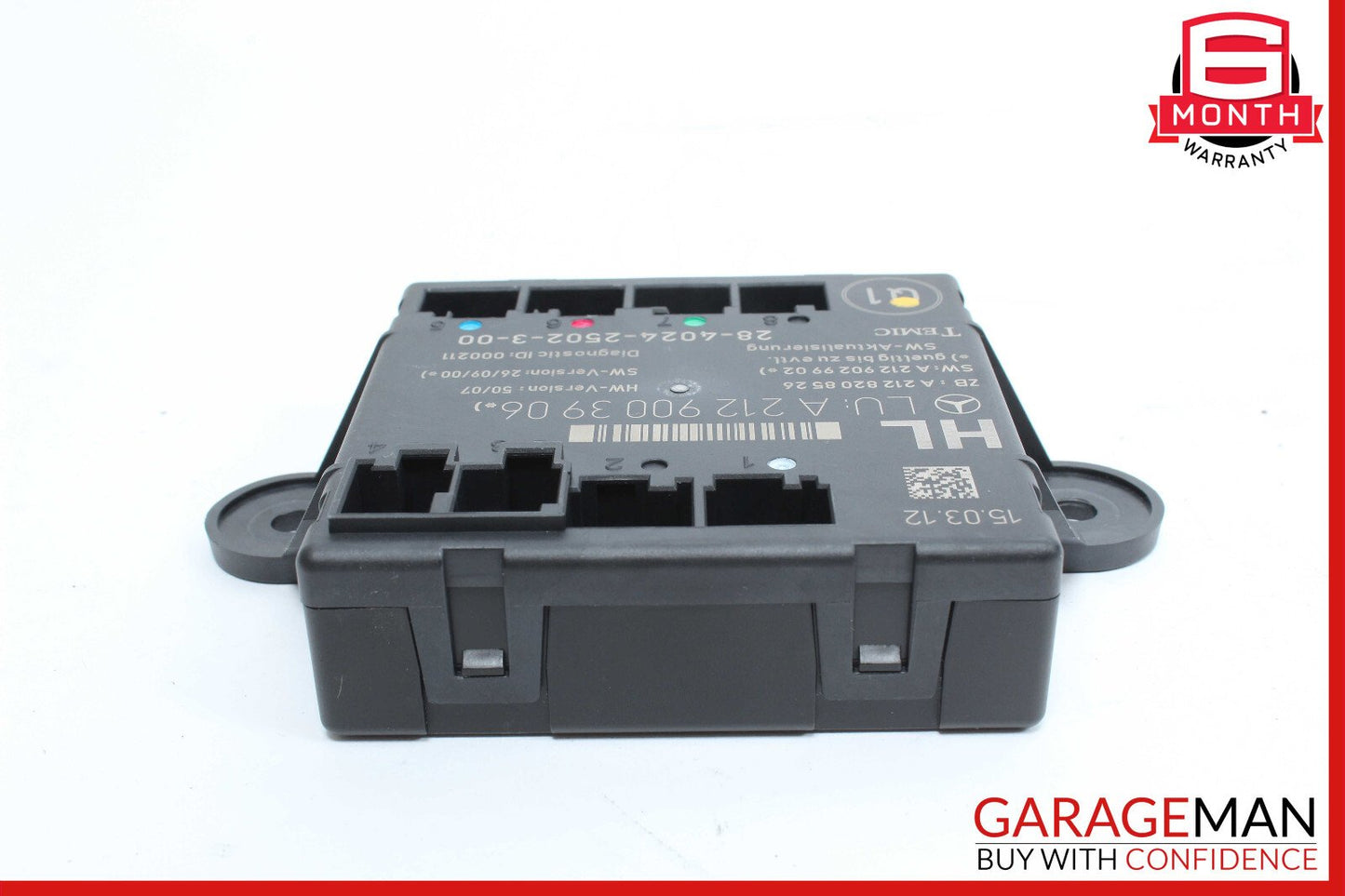 08-14 Mercedes W204 C250 C350 Rear Left Side Door Control Module 2129003906 OEM