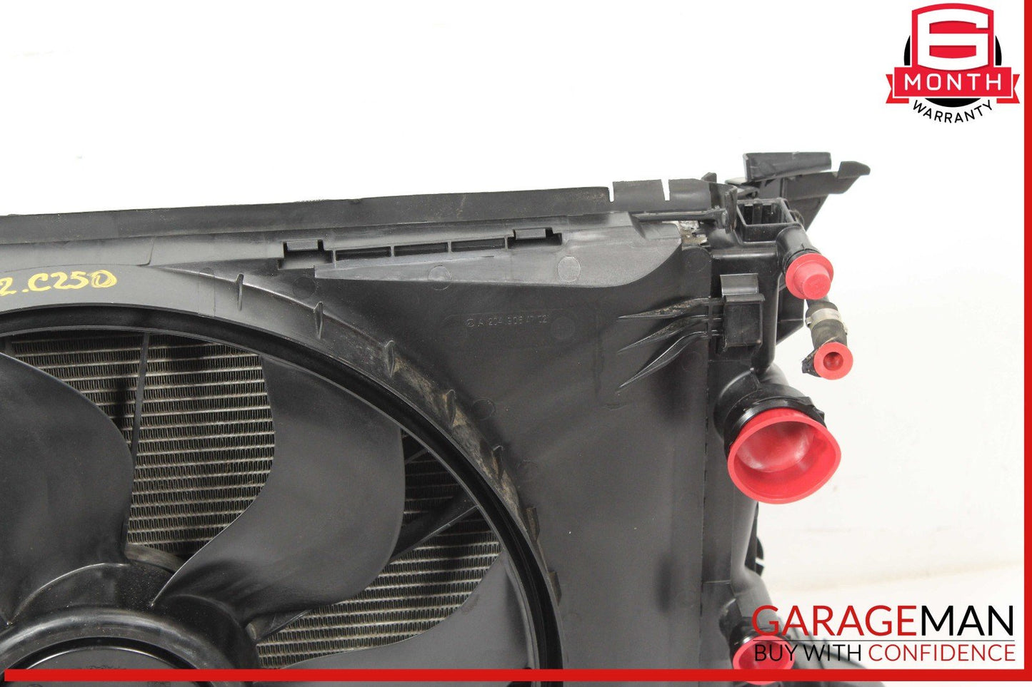 12-14 Mercedes W212 E550 C250 Engine Radiator Condenser Cooling Fan Motor Assy