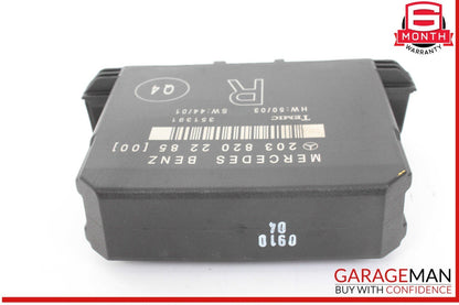 01-07 Mercedes W203 C230 C350 Rear Right Side Door Control Module 2038202285