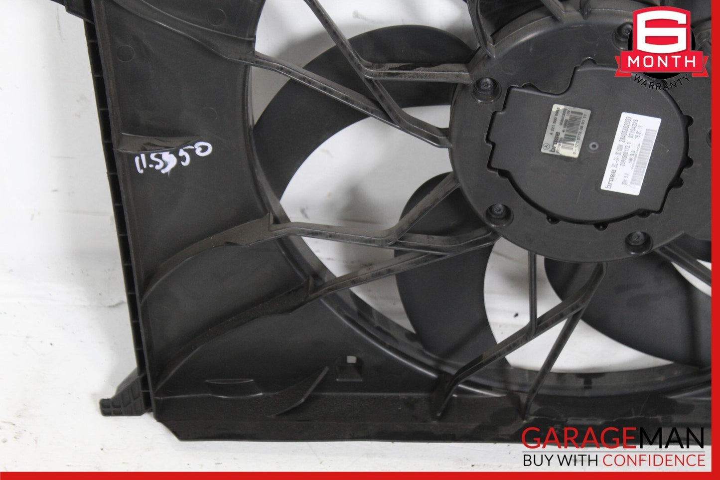 07-13 Mercedes W221 S400 S550 Engine Cooling Fan Motor Assembly 2215000993 OEM