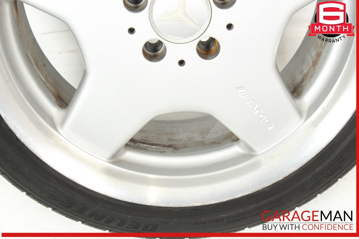 00-06 Mercedes W220 S500 CL55 AMG Rear Wheel Tire Rim 9.5x18H2 ET46 18" OEM