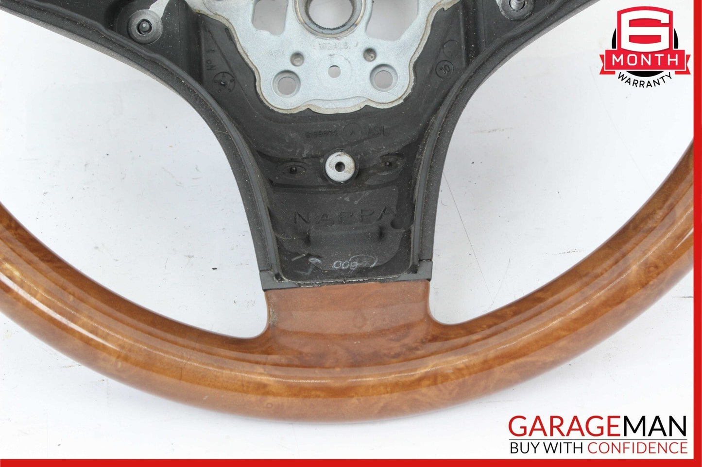 09-12 Mercedes R171 SLK300 SL550 SLK350 3 Spoke Steering Wheel Wood OEM