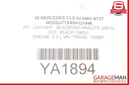 07-09 Mercedes W219 CLS63 AMG E550 Rear Right Side Door Ash Tray Compartment OEM