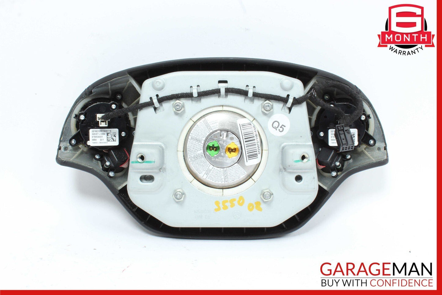 07-10 Mercedes W221 S550 CL500 CL550 Steering Wheel Airbag Air Bag Black OEM