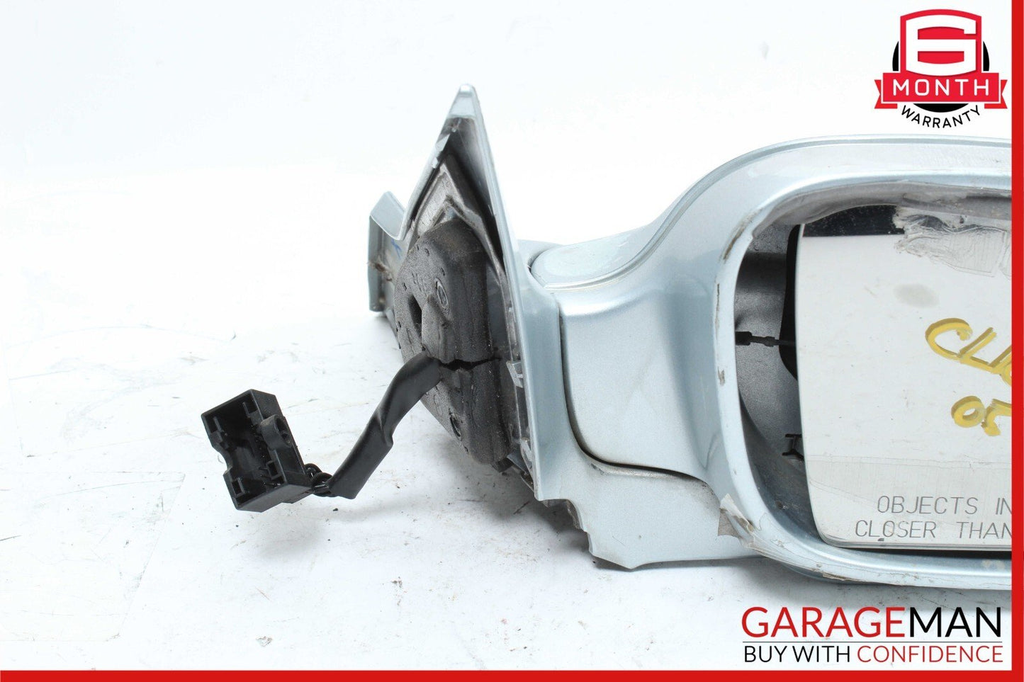 03-09 Mercedes W209 CLK500 Front Right Side Mirror Rear View Tellurium Silver