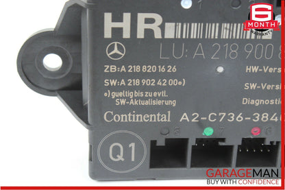 14-16 Mercedes W212 E350 CLS350 Rear Right Door Control Module 2189008600 OEM