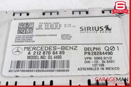10-17 Mercedes X166 GL450 CLS500 Sirius Satellite Radio Receiver Module Unit OEM