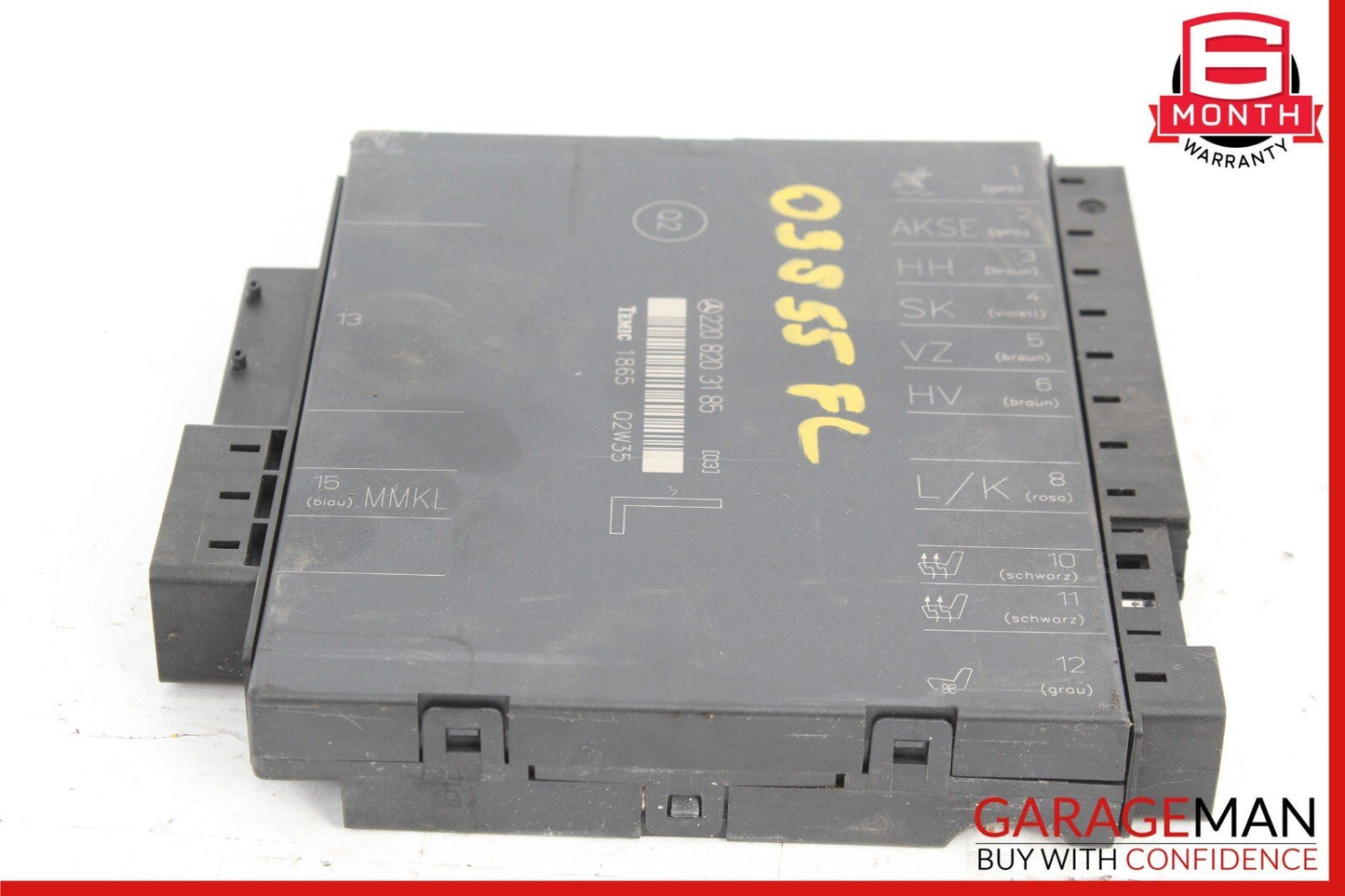 03-06 Mercedes W220 S55 AMG S500 Seat Control Module Front Left 2208203185 OEM