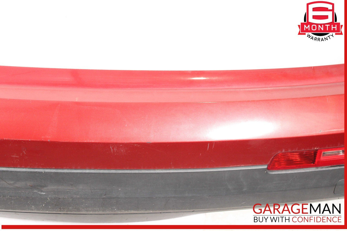 07-09 Audi Q7 Rear Bumper Cover Assembly Red OEM