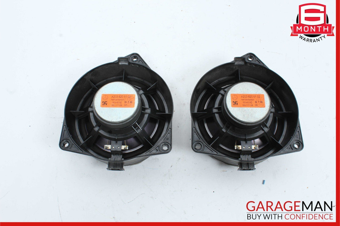 03-09 Mercedes W209 CLK500 Front Right & Left Door Audio Sound Speaker Set of 2