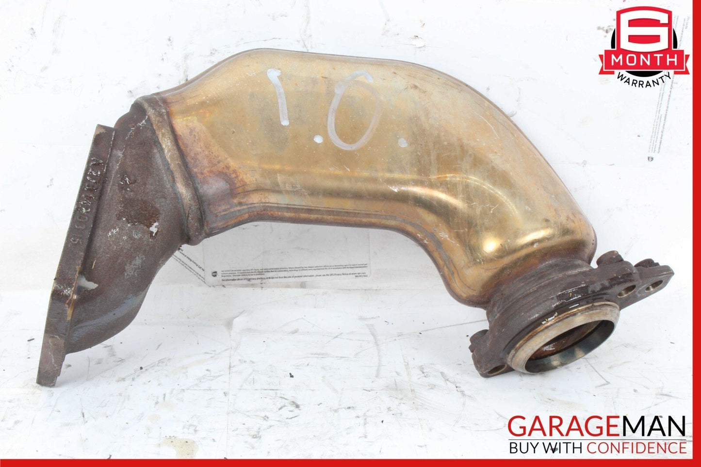 12-18 Mercedes W218 CLS500 E550 4.6L Left Exhaust Pipe Adapter 2781400908 OEM