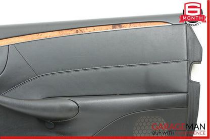 03-05 Mercedes W209 CLK55 AMG Complete Front Right Interior Door Panel Black OEM