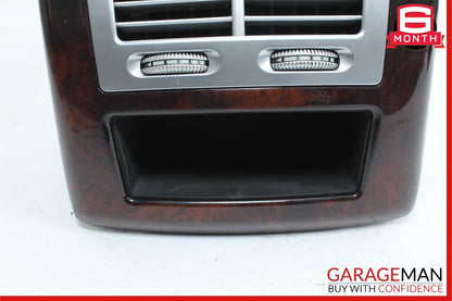 07-13 Mercedes W221 S550 Rear Center Console AC A/C Air Vent Trim Assembly Wood