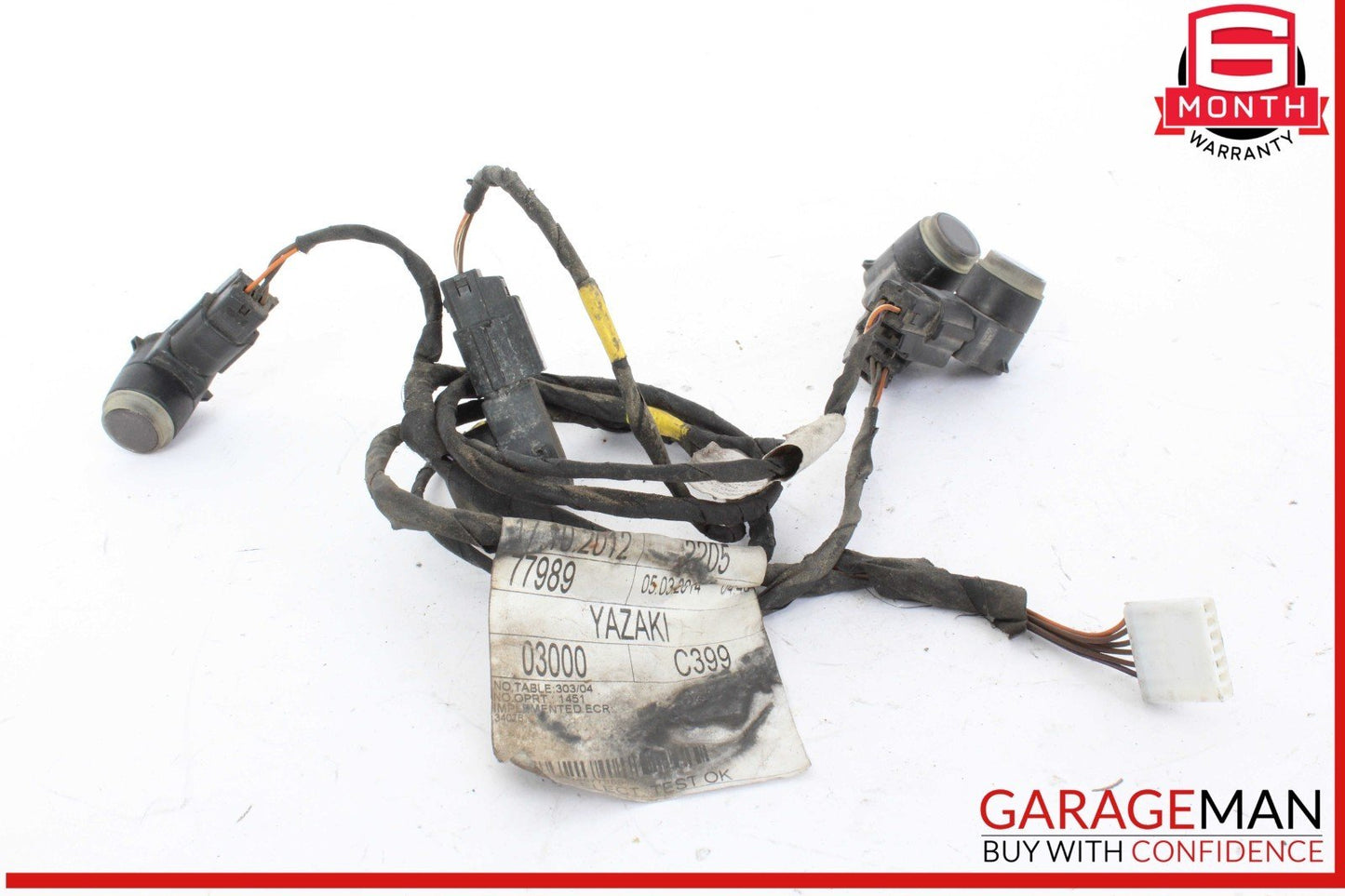 14-21 Maserati Quattroporte S Rear Bumper PDC Parking Sensor w/ Wire Harness OEM