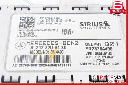 10-17 Mercedes W204 C250 CLS500 Sirius Satellite Radio Receiver Module Unit OEM