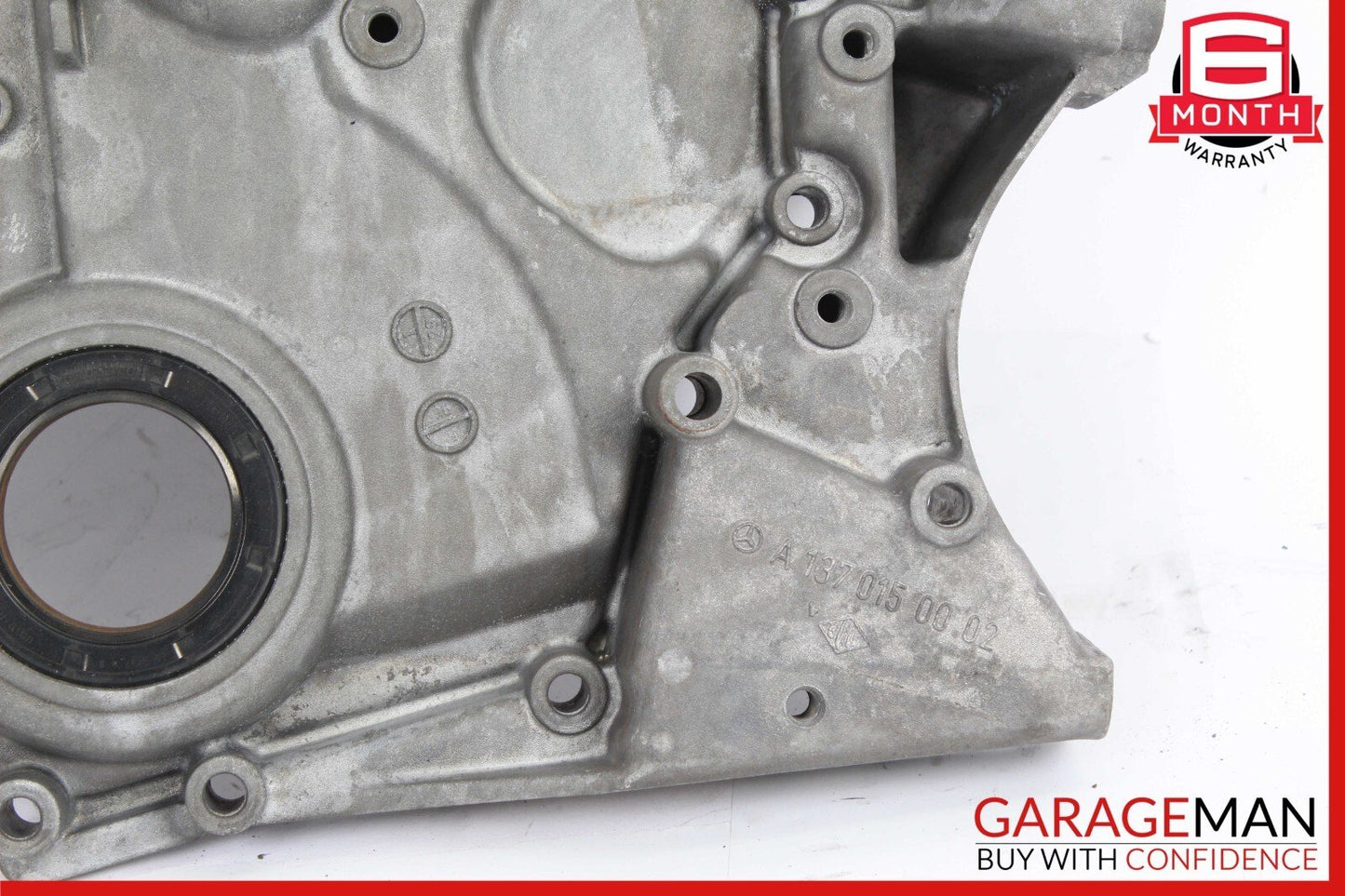 01-14 Mercedes W220 S600 CL600 V12 Engine Timing Chain Case Cover 1370150002 OEM