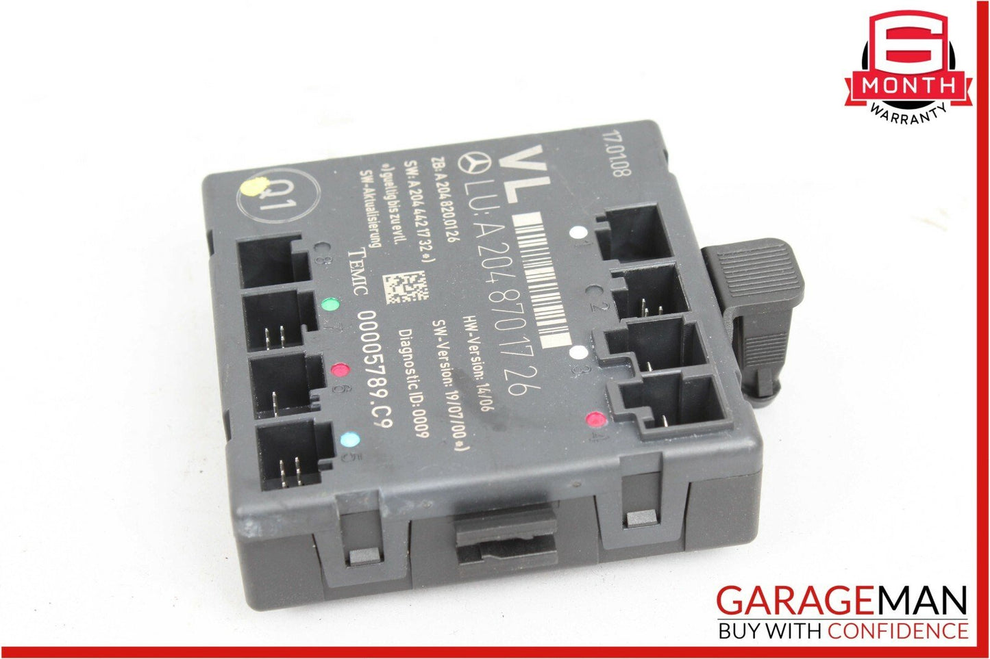 08-14 Mercedes W204 C300 C350 Front Left Side Door Control Module 2048701726 OEM