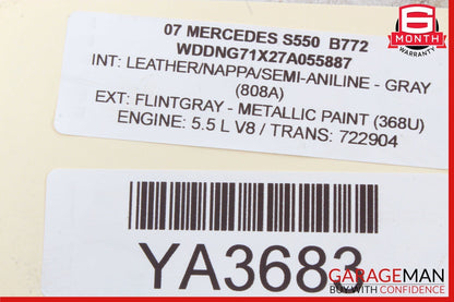 07-13 Mercedes W221 S550 S400 S63 AMG Rear Right / Left Door Control Module Unit