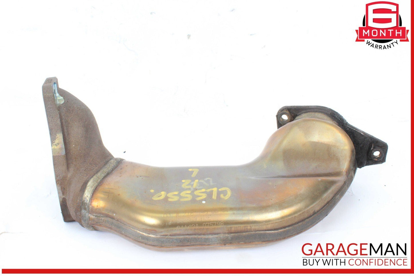 12-18 Mercedes W218 CLS550 4.6L Left Exhaust Pipe Adapter 2781400908 OEM