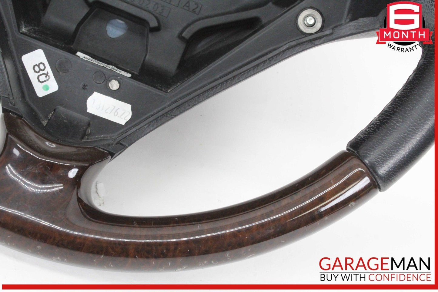 05-08 Mercedes R171 SLK280 Front Left Driver Side Steering Wheel Wood Black OEM