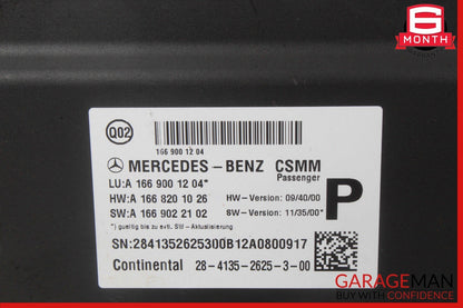 13-18 Mercedes X166 GL350 ML500 CLA250 Front Right Seat Control Module Unit OEM