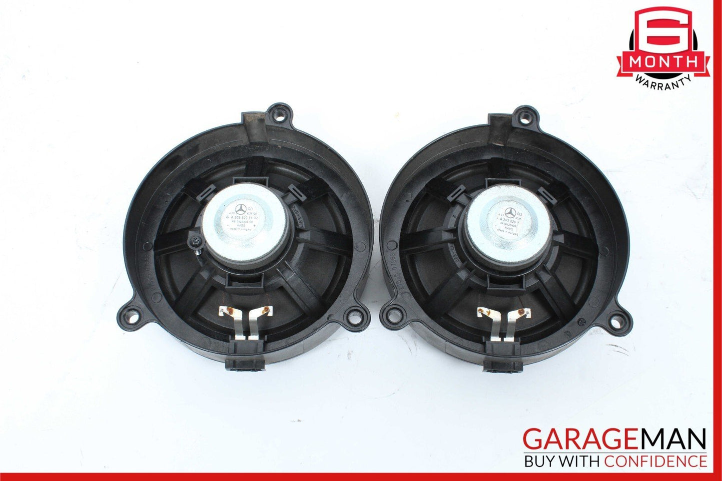 01-07 Mercedes W203 C230 C280 Front Right & Left Door Audio Speaker Set of 2 Pc