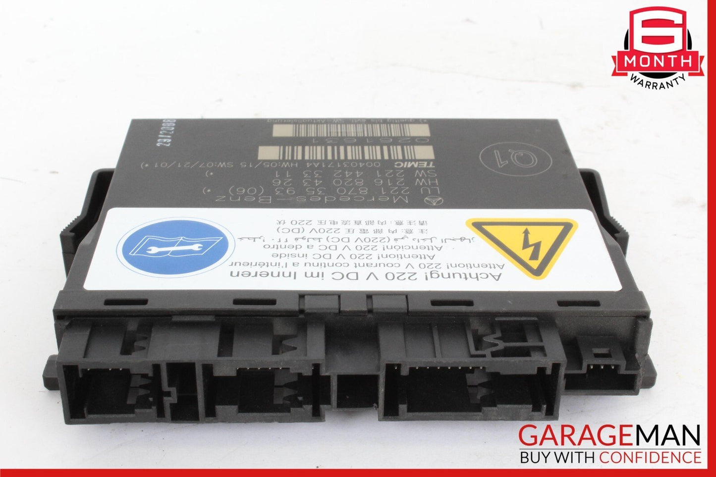 07-10 Mercedes W221 S600 Front Right / Left Seat Contour Control Module Unit
