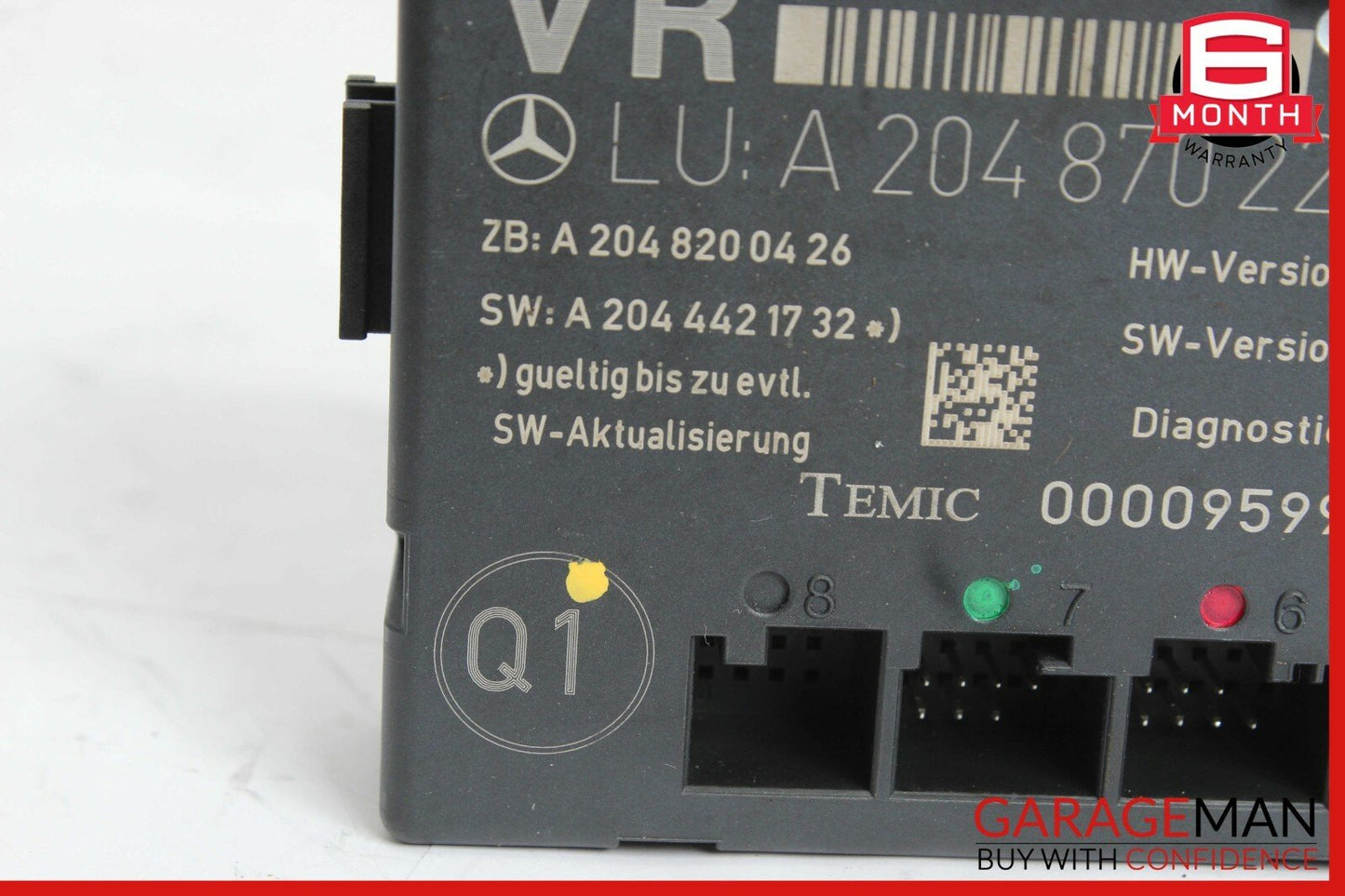 08-14 Mercedes W204 C350 Front Right Passenger Side Door Control Module Unit OEM