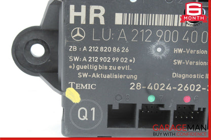 08-14 Mercedes W204 C250 C300 Rear Right Side Door Control Module Unit